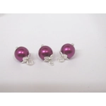 Dolls House Christmas Tree Decorations 12 Purple Silver Miniature Baubles 1:12th Scale