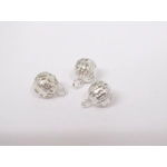 Dolls House Christmas Tree Decorations 12 Purple Silver Miniature Baubles 1:12th Scale