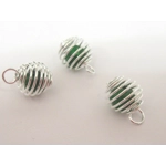 Dolls House Christmas Tree Decorations 12 Green Silver Miniature Baubles and Stars 1:12th Scale