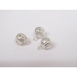 Dolls House Christmas Tree Decorations 12 Green Silver Miniature Baubles and Stars 1:12th Scale