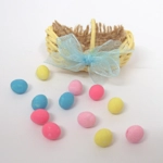 Dolls House Easter Basket with 12 Miniature Hand Painted Eggs 1:12th Scale Decoration