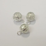 Dolls House Christmas Tree Decorations 12 Red Silver Miniature Baubles and Stars 1:12th Scale