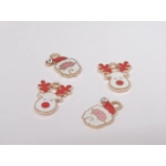 Dolls House Christmas Tree Decorations 12 Red Gold Miniature Baubles and Trinkets 1:12th Scale