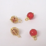 Dolls House Christmas Tree Decorations 12 Red White Gold Miniature Baubles & Trinkets 1:12th Scale