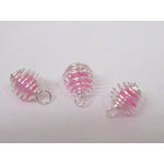 Dolls House Christmas Tree Decorations 12 Pink Silver Baubles 1:12th Scale Miniature Ornaments