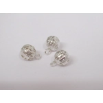 Dolls House Christmas Tree Decorations 12 Pink Silver Baubles 1:12th Scale Miniature Ornaments