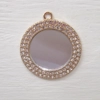 Dolls House Mirror Gold Colour Decorated Frame 1:12th Scale Miniature Accessory