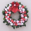 Dolls House Wreath Hearts and Roses Miniature Door Decoration 1:12th Scale