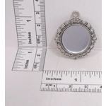 Dolls House Mirror in a Silver Colour Frame 1:12th Scale Miniature Wall Decor Accessories