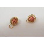 Dolls House Christmas Tree Decorations 12 Red Gold Baubles and Trinkets Miniature Ornaments 1:12th S