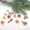 Dolls House Christmas Tree Decorations 12 Red and Gold Miniature Baubles and Trinkets 1:12th Scale