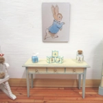 Miniature Tissue Box Peter Rabbit Blue Dolls House Nursery Children's Bedroom Accessory 1:12 Scale