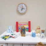 Miniature Tissue Box Peter Rabbit Blue Dolls House Nursery Children's Bedroom Accessory 1:12 Scale