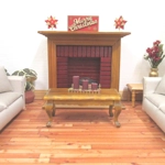 Dolls House Merry Christmas Decoration Sign Red and Gold 1:12th Scale Xmas Miniature