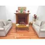 Dolls House Candles Red and Gold Miniature Xmas Decoration 1:12 Scale