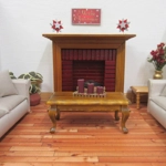 Dolls House Merry Christmas Sign 1:12th Scale Red and Silver Decoration Miniature