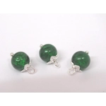 Dolls House Christmas Tree Decorations 12 Green Silver Baubles Miniature Ornaments 1:12th Scale