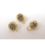 Dolls House Christmas Tree Decorations 12 Black Gold Miniature Baubles and Stars 1:12th Scale
