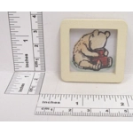 Dolls House Nursery Picture Winnie the Pooh Honey Pot Framed Miniature Decor 1:12 Scale