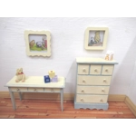 Dolls House Nursery Picture Winnie the Pooh Eeyore’s Tail Framed 1:12 Scale Miniature Wall Decor