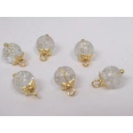 Dolls House Christmas Tree Decorations 12 Gold Miniature Baubles and Stars 1:12th Scale