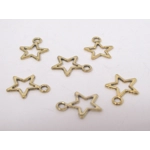 Dolls House Christmas Tree Decorations 12 Gold Miniature Baubles and Stars 1:12th Scale