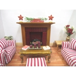 Dolls House Merry Christmas Miniature Hand Painted 1:12th Scale Xmas Decoration