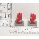Dolls House Christmas Candles Xmas Miniature Decor Accessories 1:12 Scale