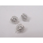 Dolls House Christmas Tree Decorations 12 Silver Coloured Baubles Miniature Ornaments 1:12th Scale