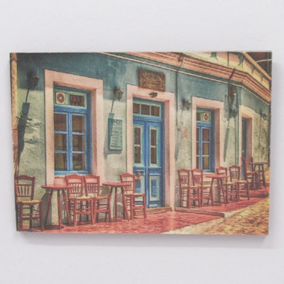 Dolls House Picture Street Cafe 1:12 Scale Miniature Wall Decor