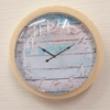 Dolls House Clock Blue Miniature Beach Wood House Wall Decor 1:12th Scale