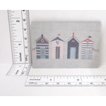 Dolls House Picture Beach Huts Miniature Wall Decor 1:12 Scale
