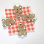 Dolls House Gingerbread Men and Plate 1:12th Scale Christmas Food Decoration