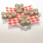 Dolls House Gingerbread Men and Plate 1:12th Scale Christmas Food Decoration