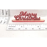 Dolls House Merry Christmas Ornament 1:12th Scale Miniature Xmas Decoration