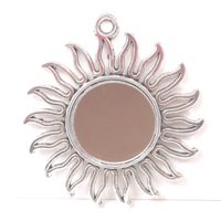 Dolls House Mirror Celtic Sun Flames Miniature Wall Decor 1:12th Scale