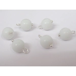 Dolls House Christmas Tree Decorations 12 Red White Baubles 1:12th Scale Miniature Ornaments