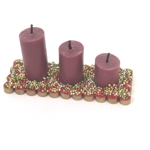 Dolls House Candles Miniature Christmas Decoration 1:12 Scale