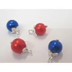 Dolls House 4th July Tree Ornaments 12 Miniature Baubles and Stars 1:12th Scale