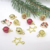 Dolls House Christmas Tree Decorations Red Gold Miniature Baubles and Trinkets 1:12th Scale