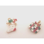 Dolls House Christmas Tree Decorations Red Gold Miniature Baubles and Trinkets 1:12th Scale