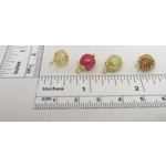 Dolls House Christmas Tree Decorations 12 Red Gold Miniature Baubles 1:12th Scale Ornaments