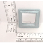 Dolls House Mirror Square Blue and Silver Colour Miniature Accessory 1:12 Scale