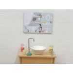 Dolls House Bathroom Picture Miniature Wall Art Decor 1:12 Scale