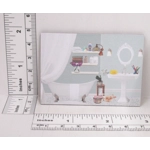 Dolls House Bathroom Picture Miniature Wall Art Decor 1:12 Scale