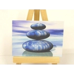 Dolls House Picture Blue Zen Stones 1:12 Scale Miniature