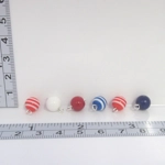 Miniature 4th July Ornaments 15 Baubles 1:12th Scale Dolls House Decorations