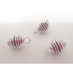 Dolls House Christmas Tree Decorations 12 Purple Silver Miniature Baubles and Stars 1:12th Scale