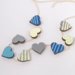 Dolls House Hearts Bunting Miniature Seaside Beach Hut Decoration 1:12 Scale