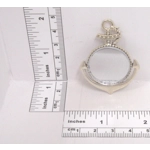 Dolls House Mirror Anchor Shape Nautical Beach Theme Silver Coloured Frame Miniature 1:12th Scale
